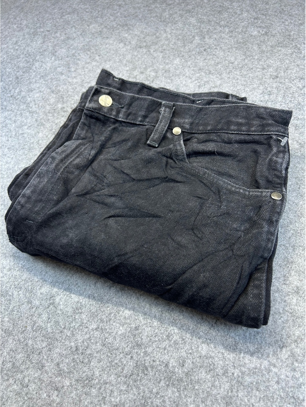 Wrangler Men's Black Jeans Size 38x29 Relaxed Fit Denim Cowboy 933SEWK Western
